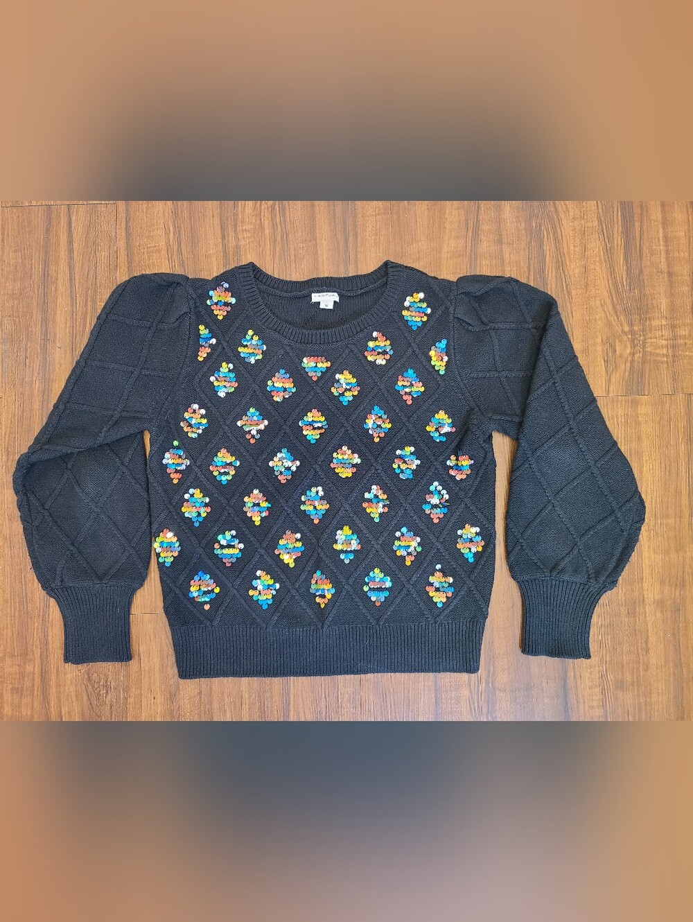 Habitual Black Embellished Sweater Girls Size 16